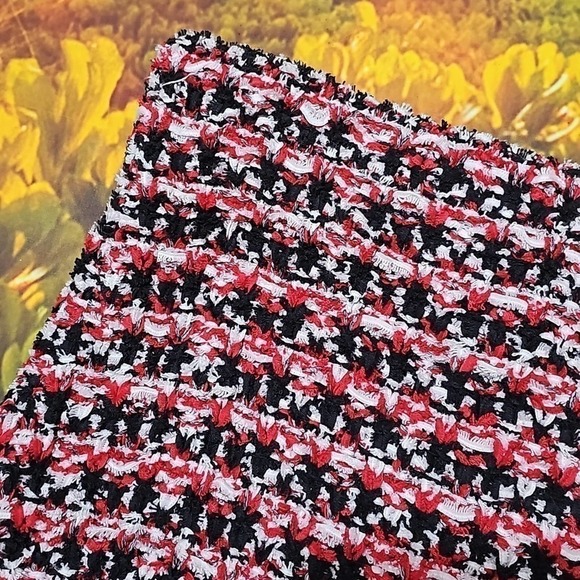 Ann Taylor Red White Black Long Skirt Size Medium New - Picture 4 of 8